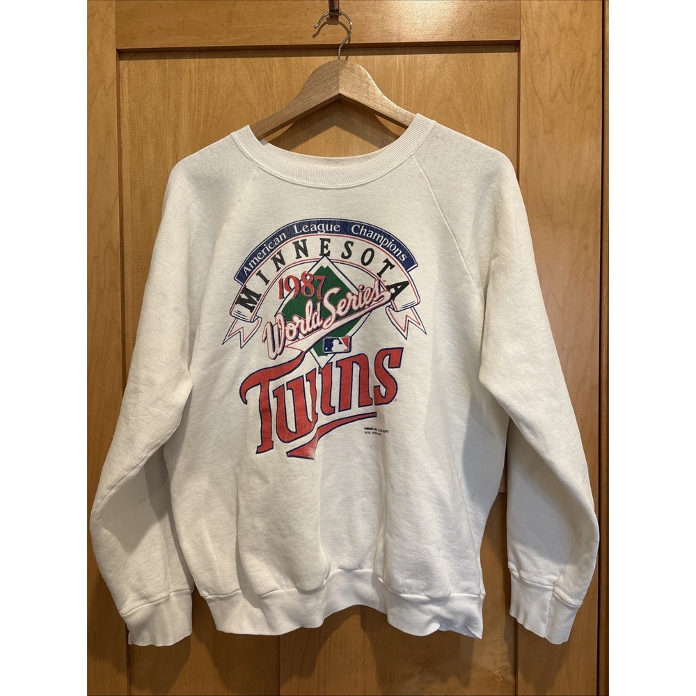 Vintage 1987 MLB Minnesota Twins World Series Champions Sweatshirt Size XL